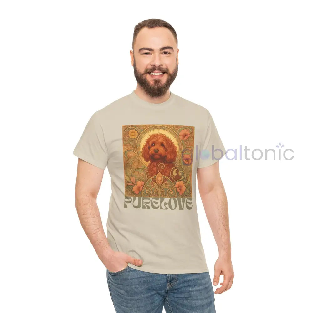 Strawberry Cavapoo (Cavoodle) Vintage Graphic T-shirt -Unisex Cotton Tee for Dog Lovers T-Shirt