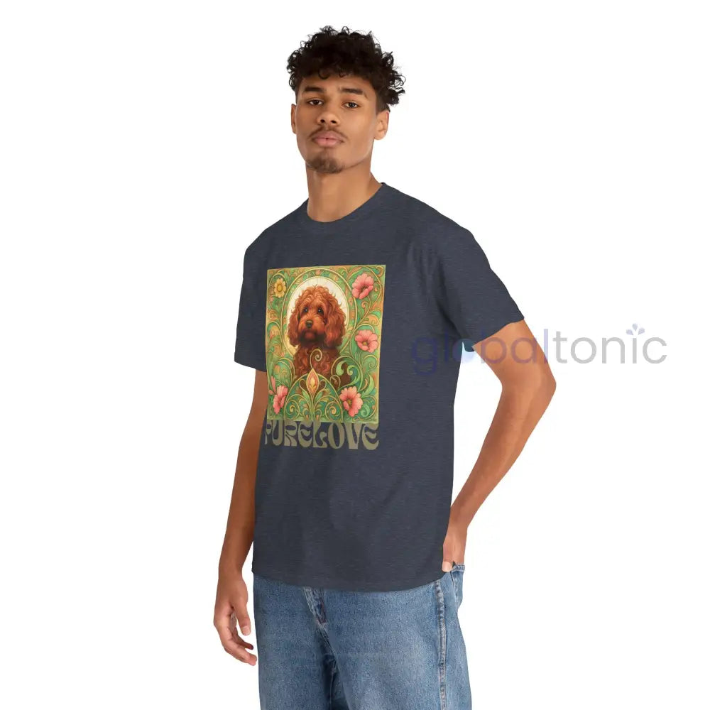 Strawberry Cavapoo (Cavoodle) Vintage Graphic T-shirt -Unisex Cotton Tee for Dog Lovers T-Shirt