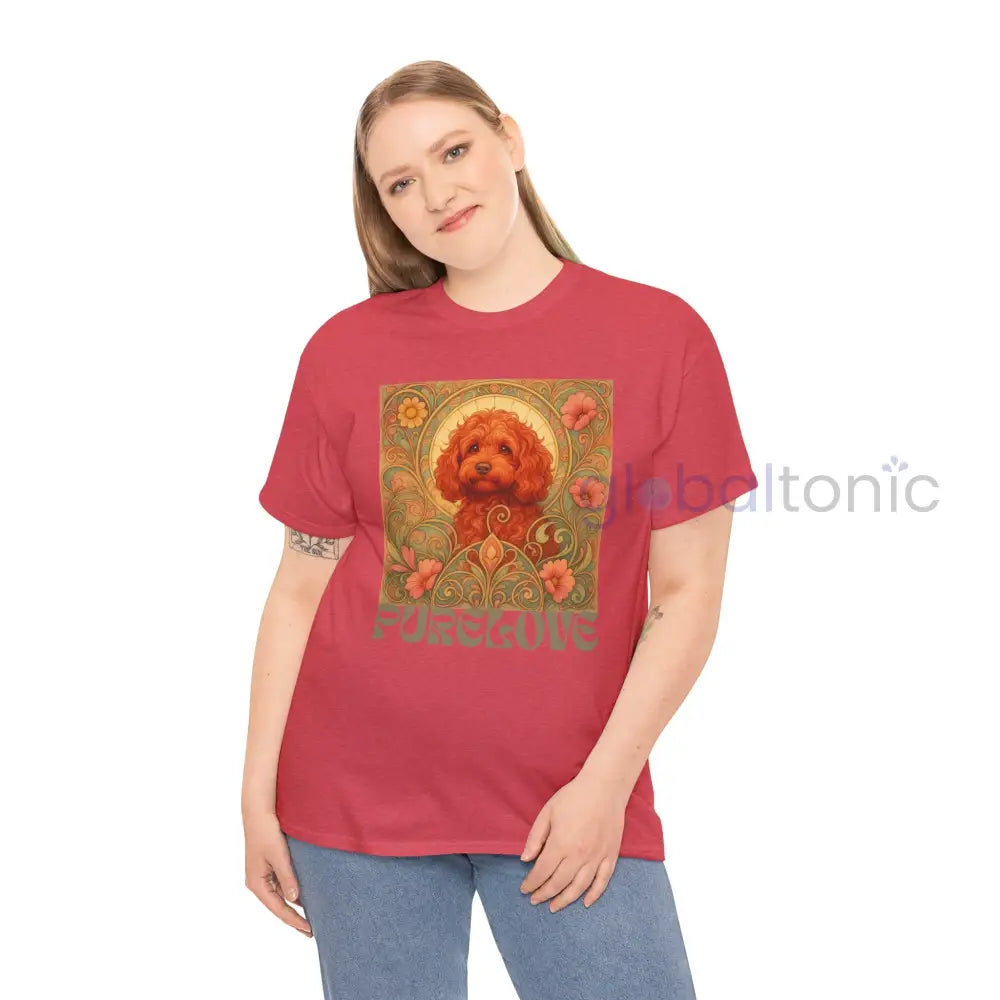 Strawberry Cavapoo (Cavoodle) Vintage Graphic T-shirt -Unisex Cotton Tee for Dog Lovers T-Shirt