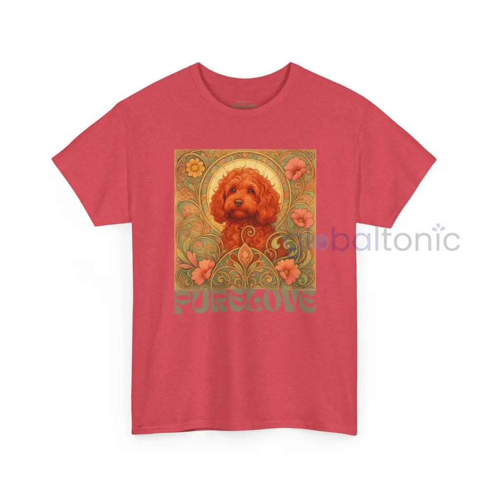 Strawberry Cavapoo (Cavoodle) Vintage Graphic T-shirt -Unisex Cotton Tee for Dog Lovers T-Shirt