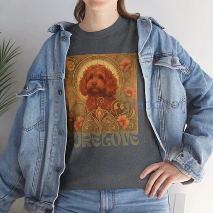 Strawberry Cavapoo (Cavoodle) Vintage Graphic T-shirt -Unisex Cotton Tee for Dog Lovers T-Shirt