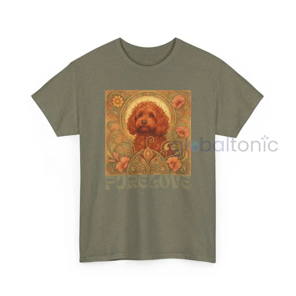 Strawberry Cavapoo (Cavoodle) Vintage Graphic T-shirt -Unisex Cotton Tee for Dog Lovers T-Shirt