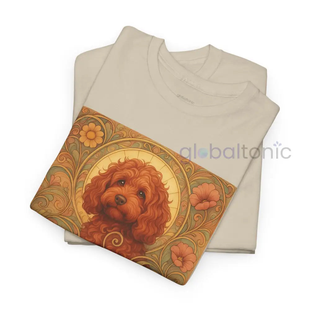 Strawberry Cavapoo (Cavoodle) Vintage Graphic T-shirt -Unisex Cotton Tee for Dog Lovers T-Shirt
