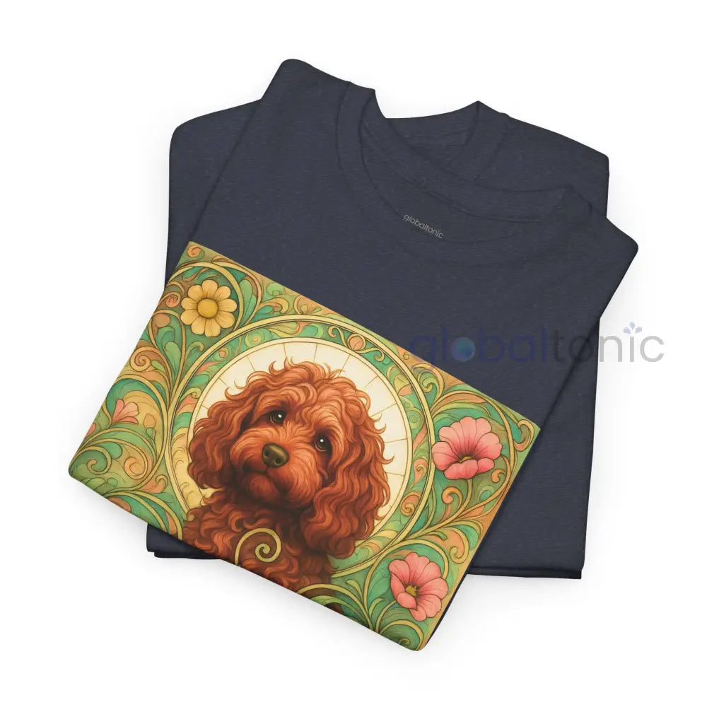 Strawberry Cavapoo (Cavoodle) Vintage Graphic T-shirt -Unisex Cotton Tee for Dog Lovers T-Shirt