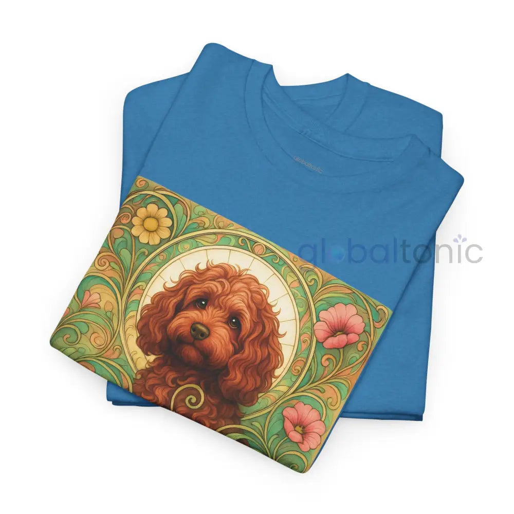Strawberry Cavapoo (Cavoodle) Vintage Graphic T-shirt -Unisex Cotton Tee for Dog Lovers T-Shirt