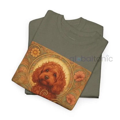 Strawberry Cavapoo (Cavoodle) Vintage Graphic T-shirt -Unisex Cotton Tee for Dog Lovers T-Shirt
