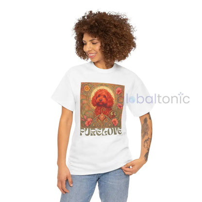 Strawberry Cavapoo (Cavoodle) Vintage Graphic T-shirt -Unisex Cotton Tee for Dog Lovers T-Shirt