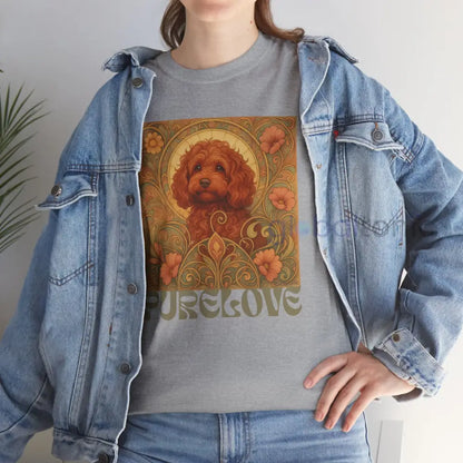 Strawberry Cavapoo (Cavoodle) Vintage Graphic T-shirt -Unisex Cotton Tee for Dog Lovers T-Shirt