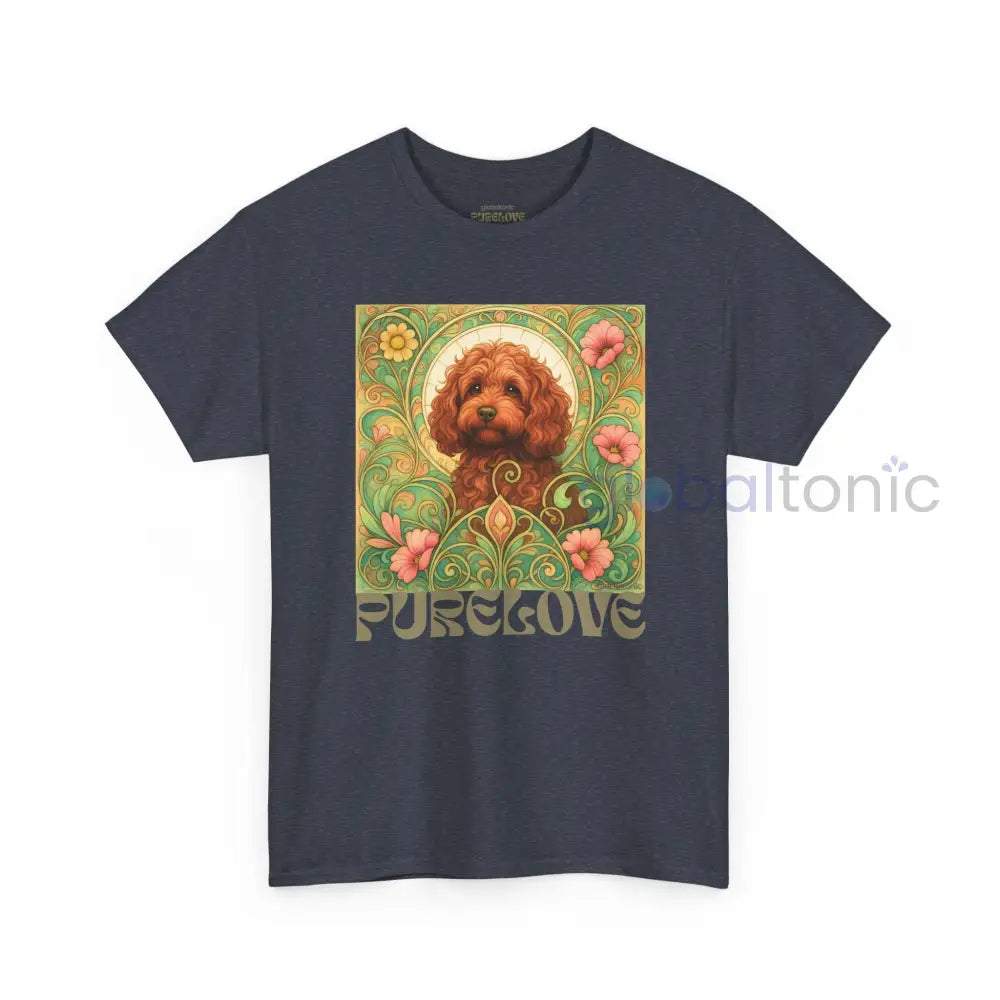 Strawberry Cavapoo (Cavoodle) Vintage Graphic T-shirt -Unisex Cotton Tee for Dog Lovers T-Shirt