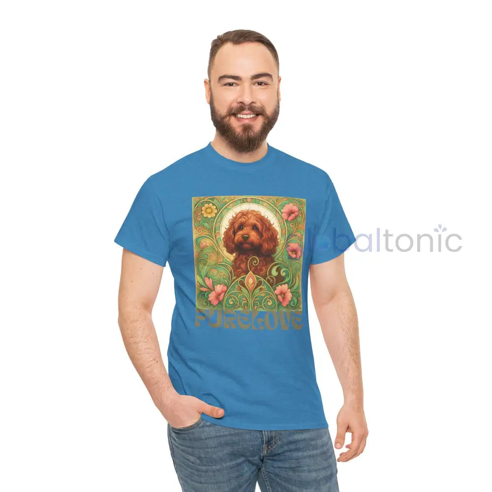 Strawberry Cavapoo (Cavoodle) Vintage Graphic T-shirt -Unisex Cotton Tee for Dog Lovers T-Shirt