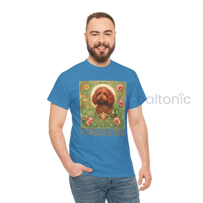 Strawberry Cavapoo (Cavoodle) Vintage Graphic T-shirt -Unisex Cotton Tee for Dog Lovers T-Shirt