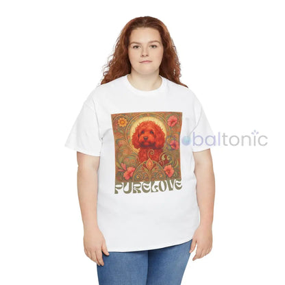 Strawberry Cavapoo (Cavoodle) Vintage Graphic T-shirt -Unisex Cotton Tee for Dog Lovers T-Shirt