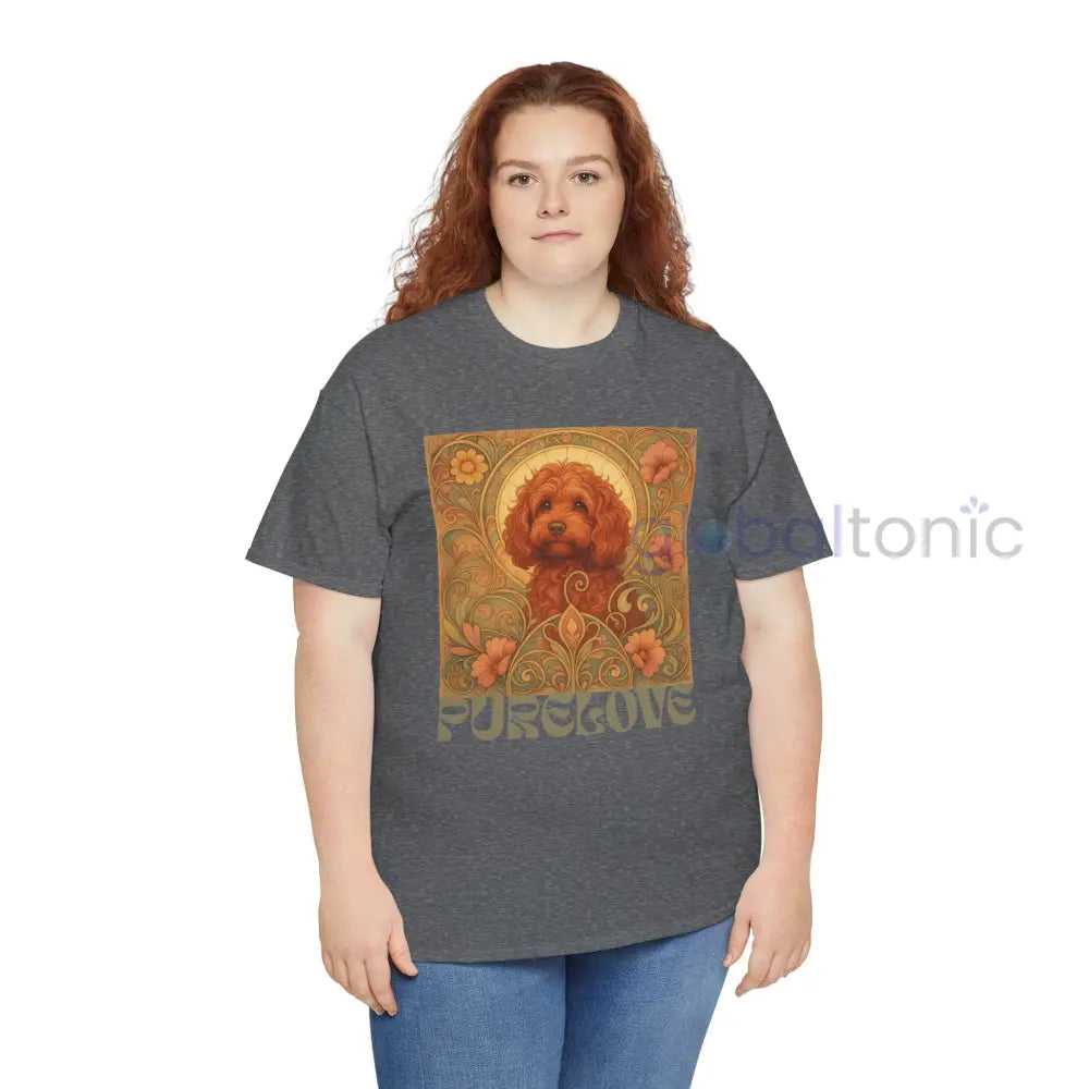 Strawberry Cavapoo (Cavoodle) Vintage Graphic T-shirt -Unisex Cotton Tee for Dog Lovers T-Shirt