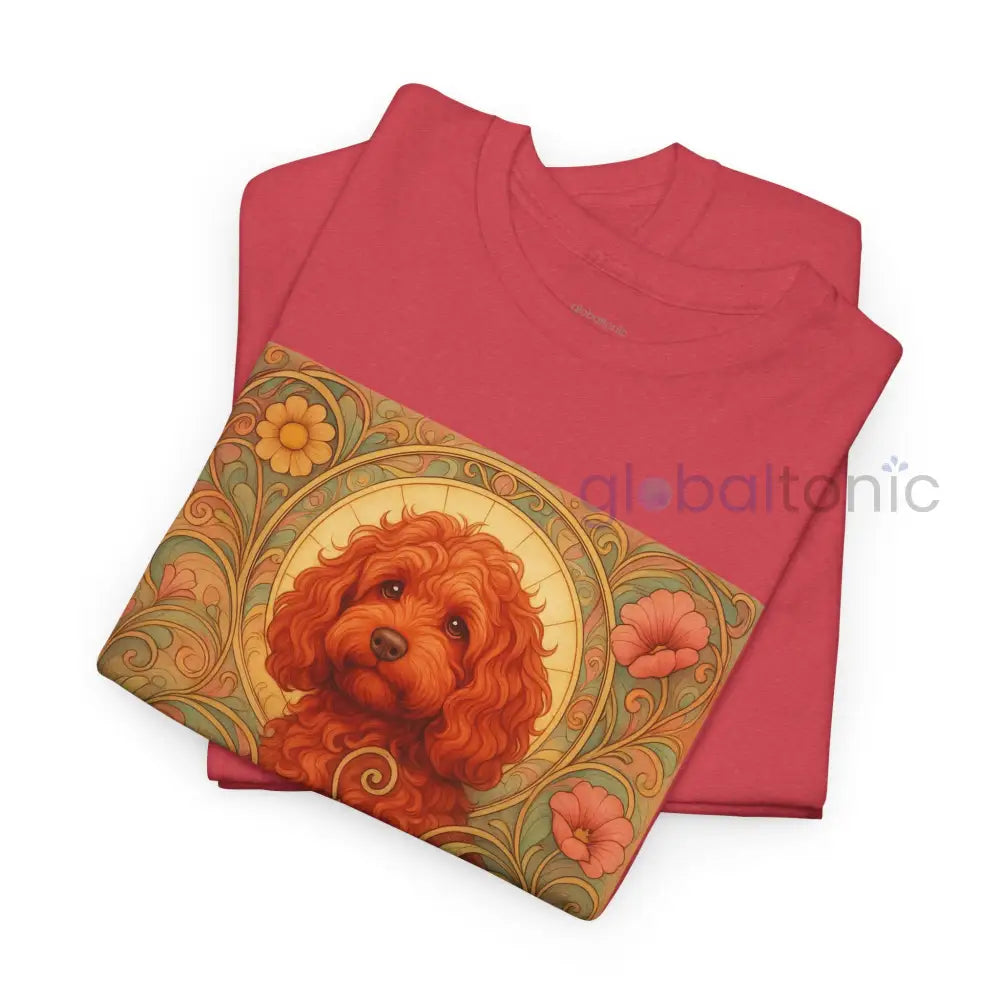 Strawberry Cavapoo (Cavoodle) Vintage Graphic T-shirt -Unisex Cotton Tee for Dog Lovers T-Shirt