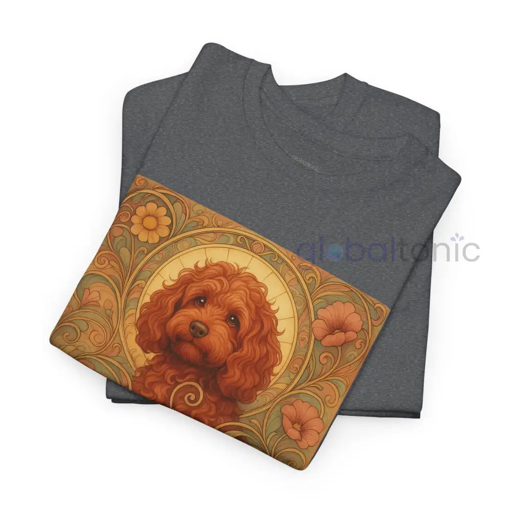 Strawberry Cavapoo (Cavoodle) Vintage Graphic T-shirt -Unisex Cotton Tee for Dog Lovers T-Shirt