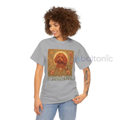 Strawberry Cavapoo (Cavoodle) Vintage Graphic T-shirt -Unisex Cotton Tee for Dog Lovers T-Shirt