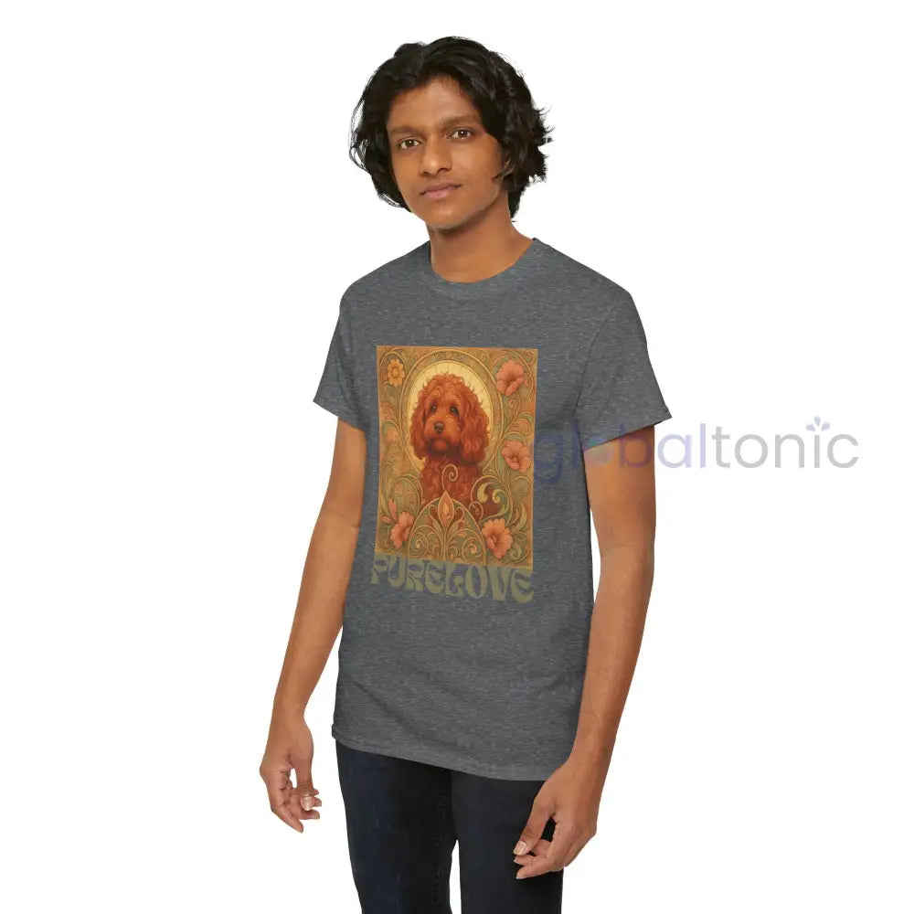 Strawberry Cavapoo (Cavoodle) Vintage Graphic T-shirt -Unisex Cotton Tee for Dog Lovers T-Shirt