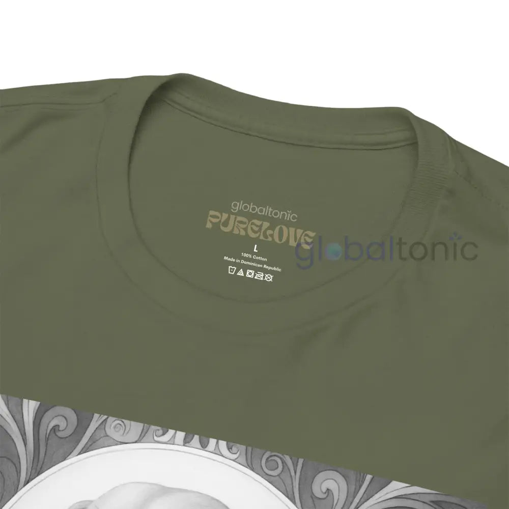 Tan Dachshund Shorthair Vintage Unisex Cotton Tee for Dog Lovers (Black & White) T-Shirt