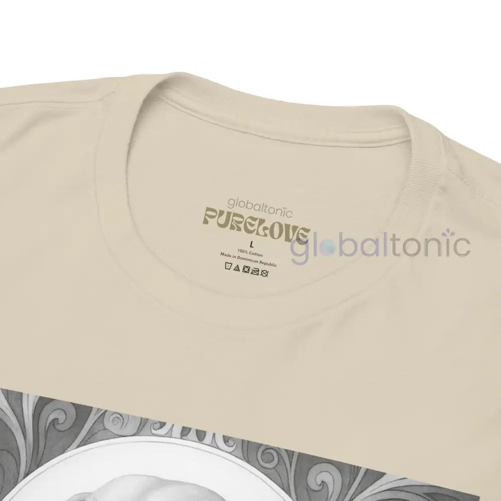 Tan Dachshund Shorthair Vintage Unisex Cotton Tee for Dog Lovers (Black & White) T-Shirt