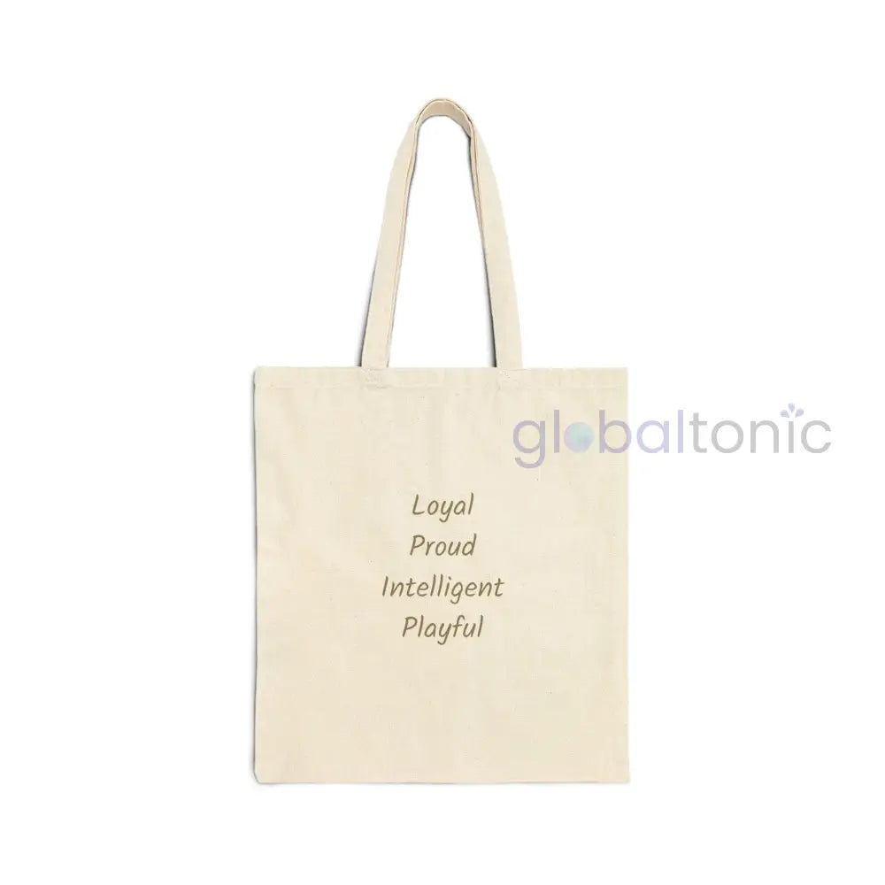 White Poodle Vintage Dog Lovers Cotton Canvas Tote Bag - Unique Artistic Durable Bags