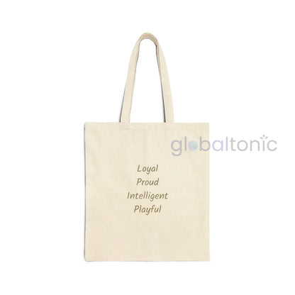 White Poodle Vintage Dog Lovers Cotton Canvas Tote Bag - Unique Artistic Durable Bags