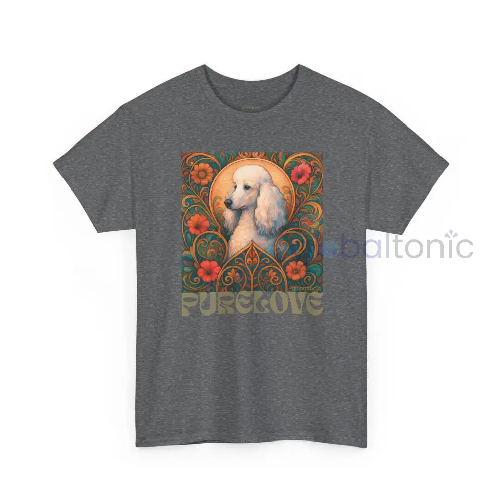 White Poodle Vintage Graphic T-Shirt – Unisex Cotton Tee for Dog Lovers T-Shirt