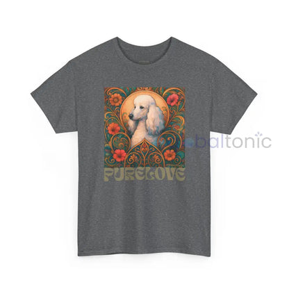 White Poodle Vintage Graphic T-Shirt – Unisex Cotton Tee for Dog Lovers T-Shirt