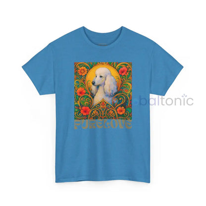 White Poodle Vintage Graphic T-Shirt – Unisex Cotton Tee for Dog Lovers T-Shirt