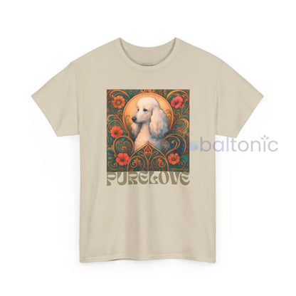 White Poodle Vintage Graphic T-Shirt – Unisex Cotton Tee for Dog Lovers T-Shirt