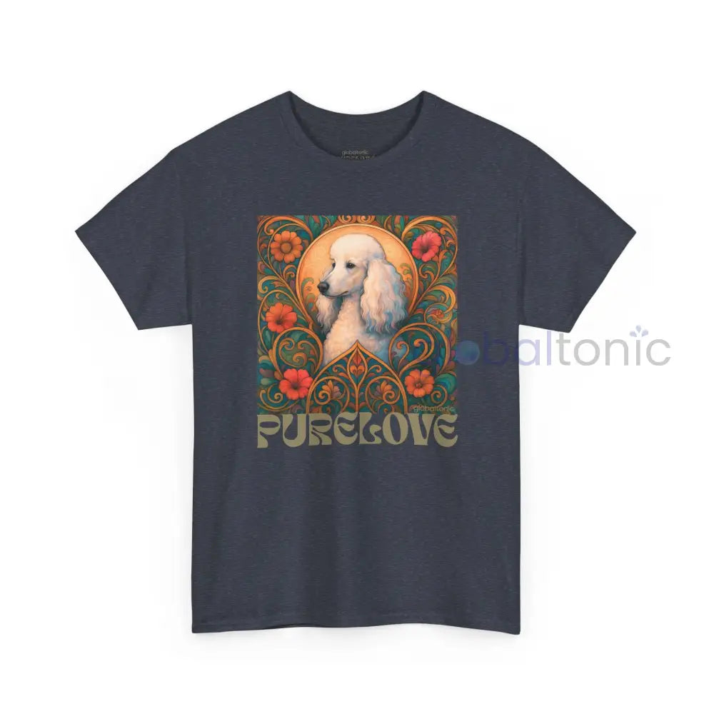 White Poodle Vintage Graphic T-Shirt – Unisex Cotton Tee for Dog Lovers T-Shirt