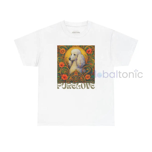 White Poodle Vintage Graphic T-Shirt – Unisex Cotton Tee for Dog Lovers White / S T-Shirt